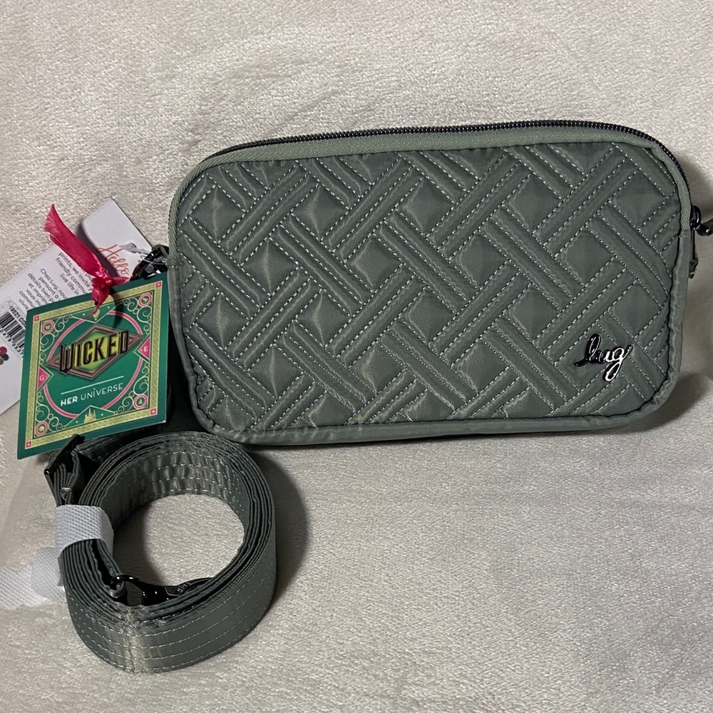 LUG X WICKED ComicCon Exclusive 2025 HerUniverse Green Convertible Crossbody Bag